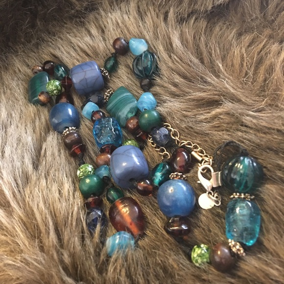 Victor Janson multi tone beaded necklace - Picture 7 of 8